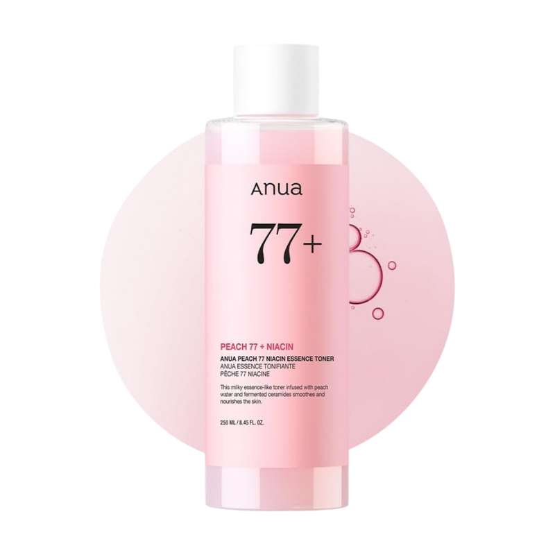 ANUA Peach 77% Niacin Essence Toner (250ml) - Kiyoko Beauty