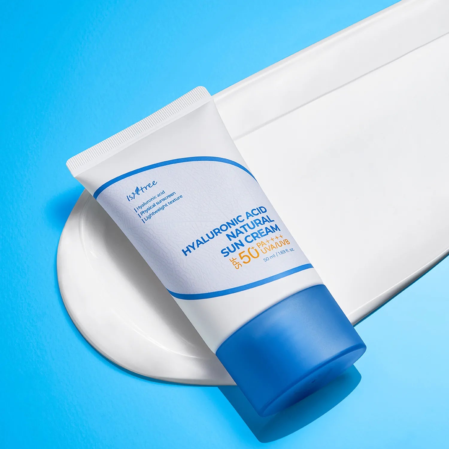 Isntree Hyaluronic Acid Natural Sun Cream SPF50+ PA++++ (50ml) - Kiyoko Beauty