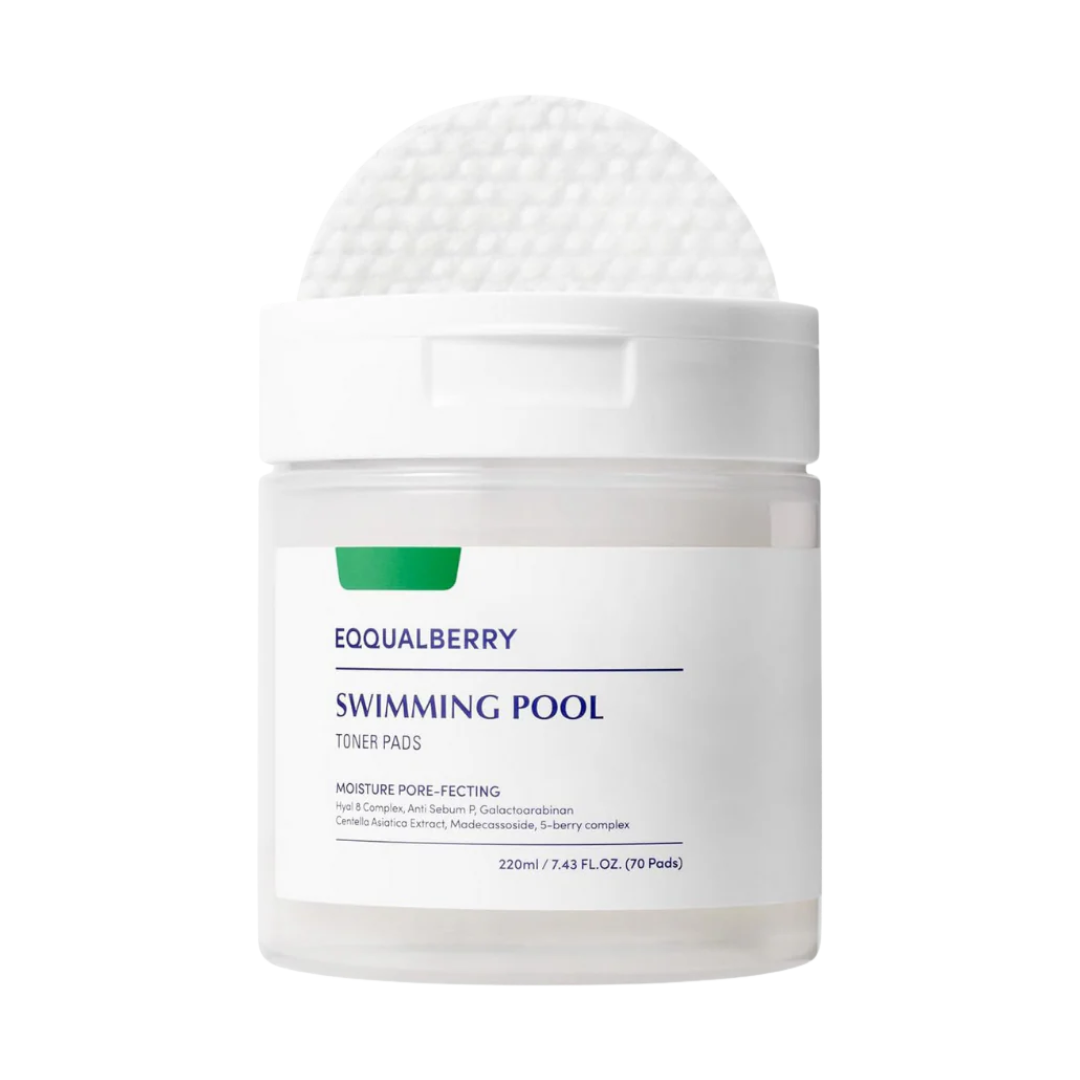 Eqqualberry Big Calming Swimming Pool Toner Pads (70pads) - Kiyoko Beauty
