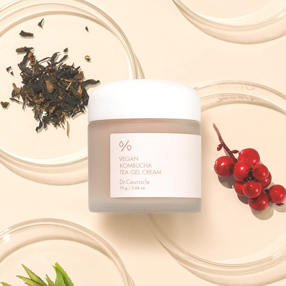 Dr. Ceuracle Vegan Kombucha Tea Gel Cream (75g) | Kiyoko Beauty