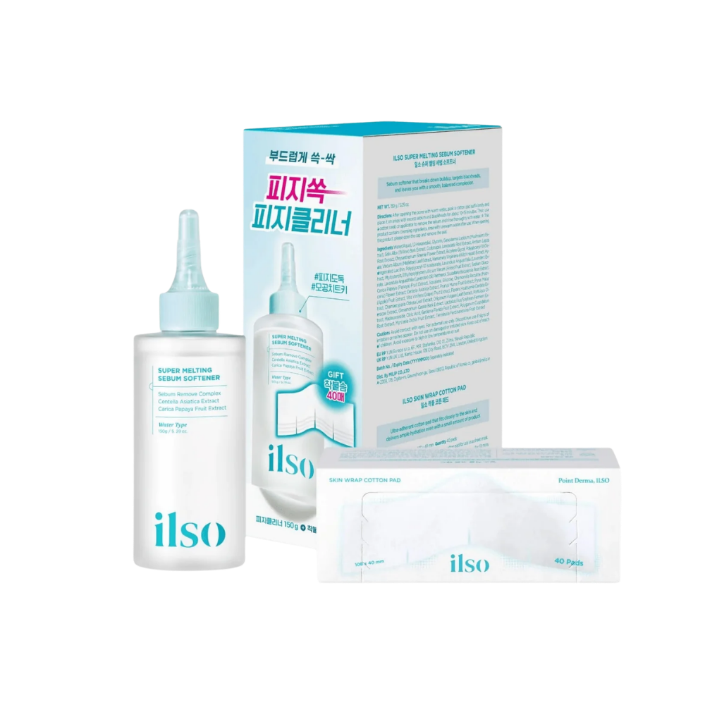 ILSO Super Melting Sebum Softener Special Set (150ml + 40pads) - Kiyoko Beauty