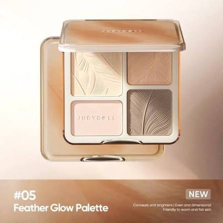 JUDYDOLL 2 in 1 Highlighter Contour Palette