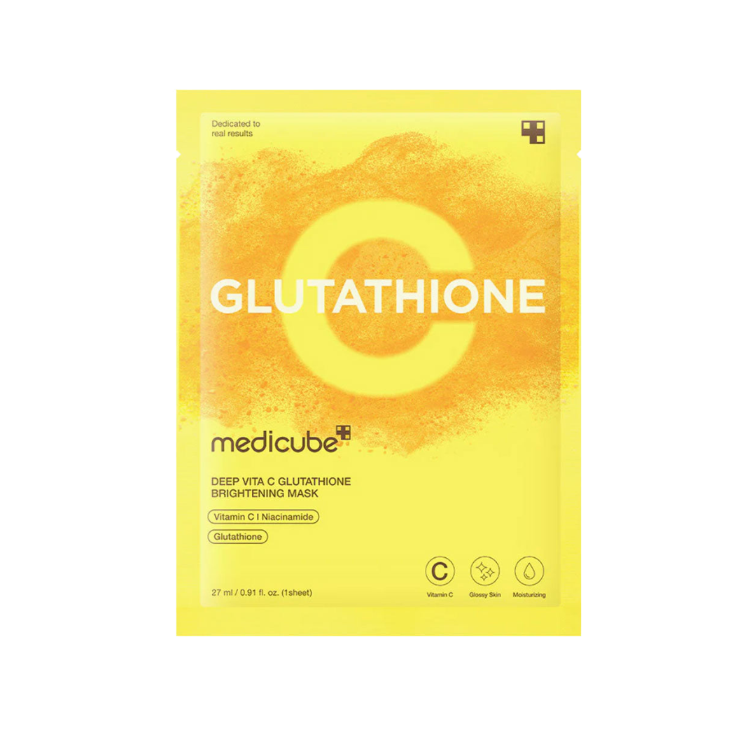 Medicube Deep Vita C Glutathione Brightening Mask (1 PC) - Kiyoko Beauty