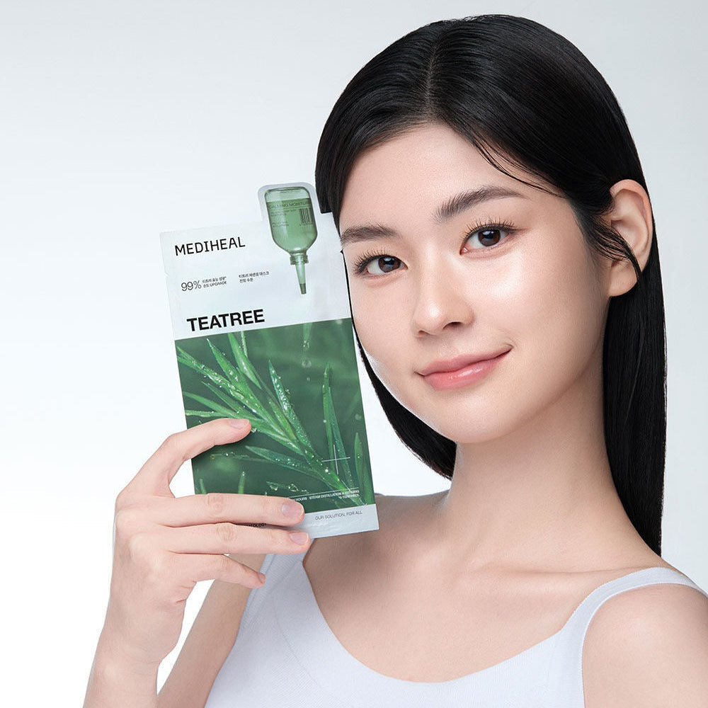 MEDIHEAL Teatree Essential Mask - Calming Moisture (10 PCs)