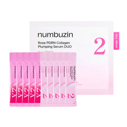 numbuzin No.2 Rose PDRN Collagen Plumping Serum Duo (1.2ml x 10