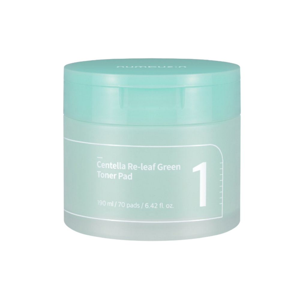 numbuzin No.1 Centella Re-Leaf Green Toner Pad (70 PCs) - Kiyoko Beauty