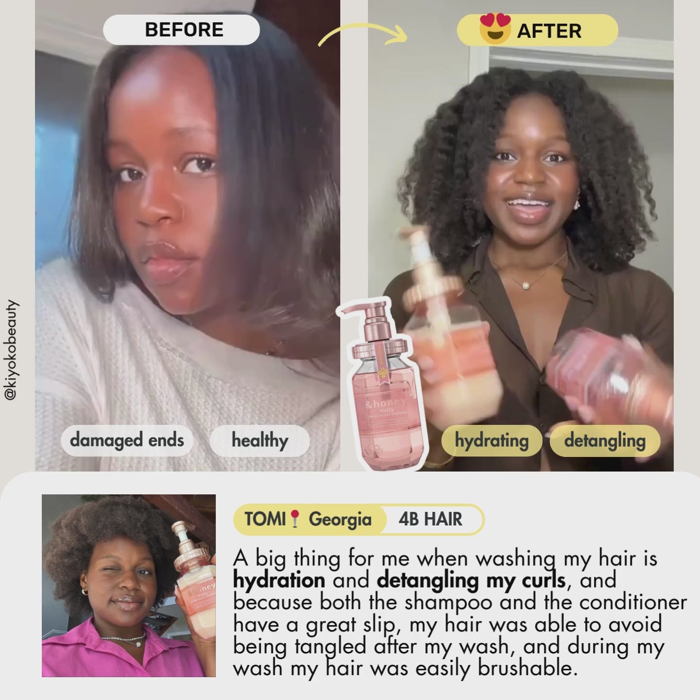 &honey Melty Moist Repair Shampoo 1.0 (440ml) | Kiyoko Beauty