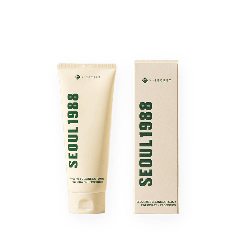 KSECRET SEOUL 1988 Cleansing Foam: Pine Cica 1% + Probiotics (150ml) - Kiyoko Beauty