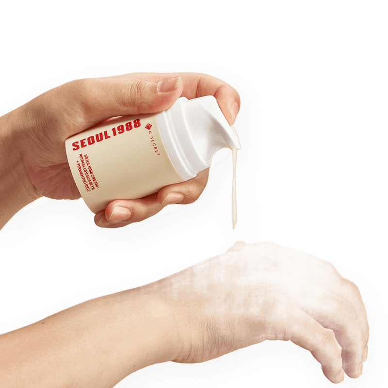 KSECRET SEOUL 1988 Cream: Retinal Liposome 1% + Fermented Rice (50ml) - Kiyoko Beauty