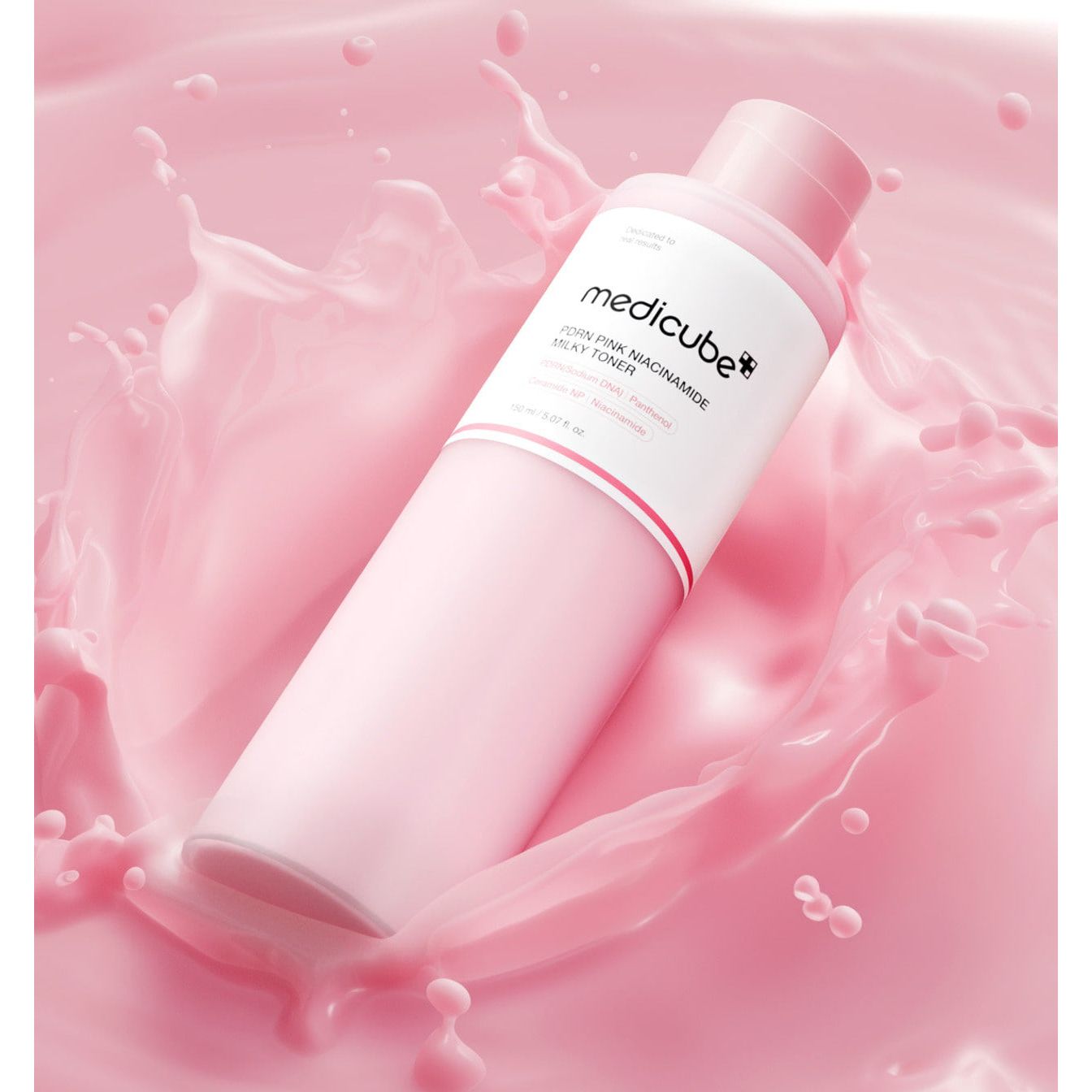 Medicube PDRN Pink Niacinamide Milky Toner (150ml) - Kiyoko Beauty