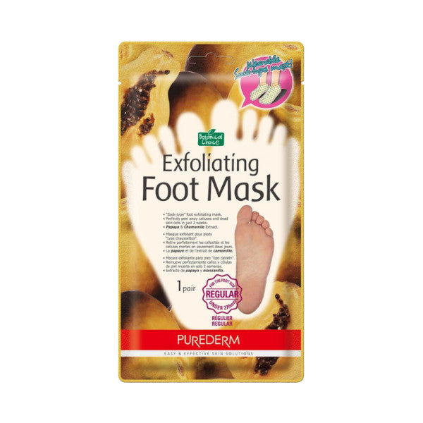 PUREDERM Exfoliating Foot Mask (1 pair) - Kiyoko Beauty