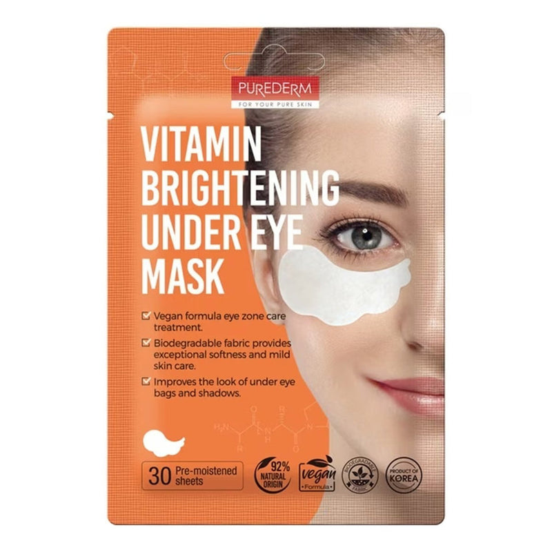 PUREDERM Vitamin Brightening Under Eye Mask (15 pairs) - Kiyoko Beauty