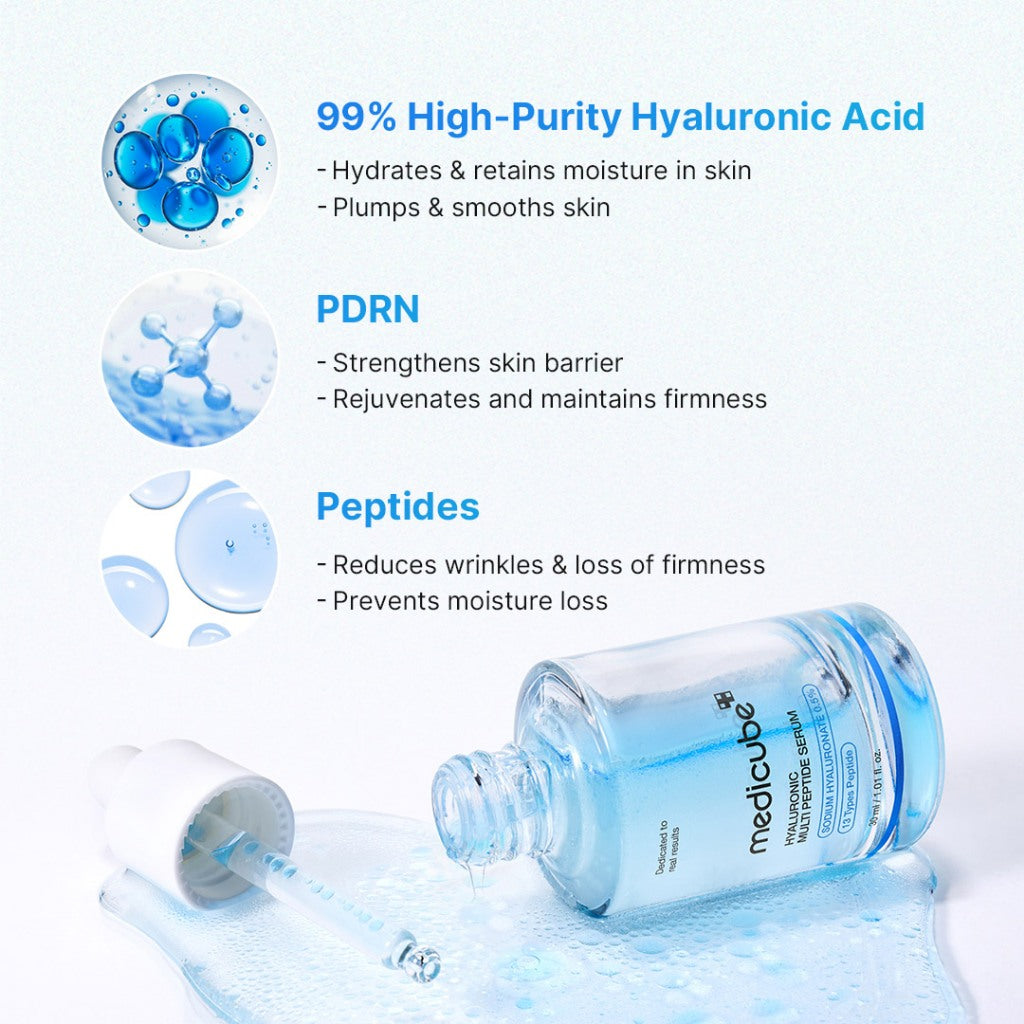 Medicube Hyaluronic Multi Peptide Serum (30ml) - Kiyoko Beauty