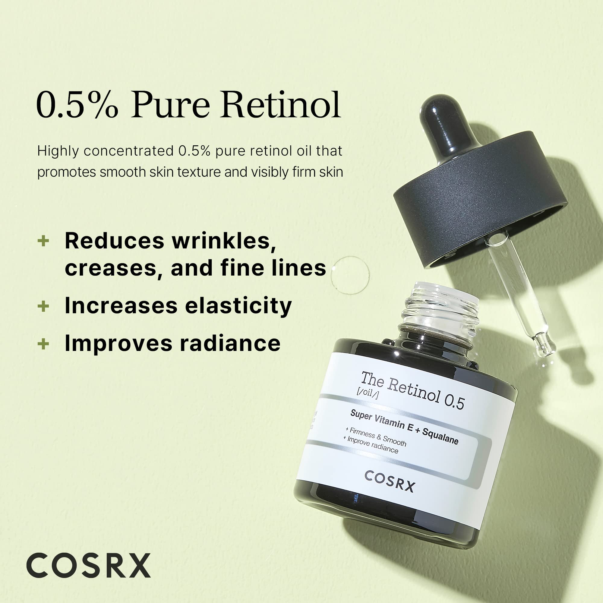 COSRX The Retinol 0.5 Oil (20ml) | Kiyoko Beauty